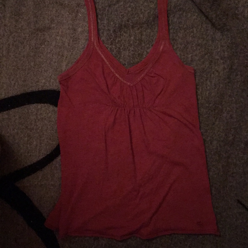 Maroon Abercrombie and Fitch tank top